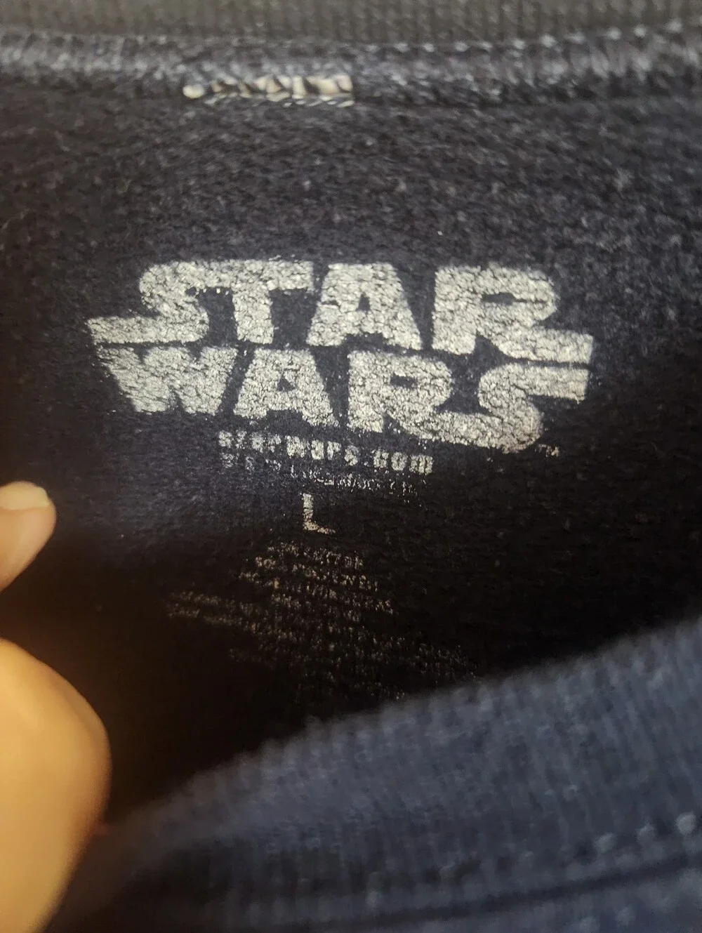 Star Wars Navy Crewneck Sweatshirt with Grogu Graphic